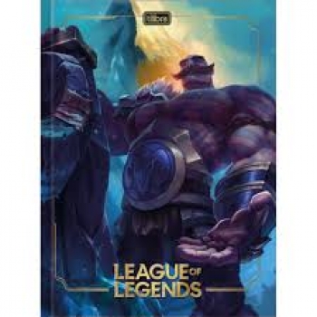 CADERNO BROCH UNIV CD 80F LEAGUE OF LEGENDS #FL