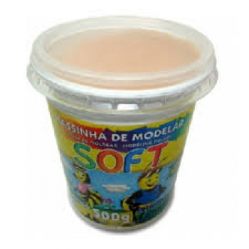 MASSA MODELAR POTE SOFT 500G PESSEGO 538 ACRILEX