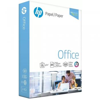 PAPEL SULFITE A4 BRANCO 500F 75G  HP OFFICE