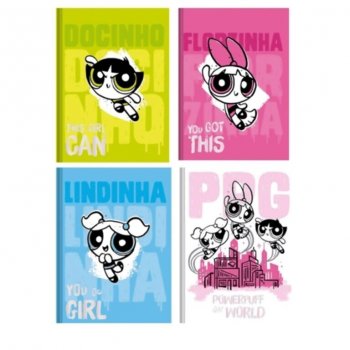 CADERNO BROCH CD 160F MENINAS SUP PODER ANIMATIVA