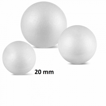 BOLA ISOPOR 020 MM MACIÇA