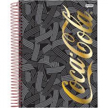 CADERNO ESP UNIV CD 15X1 300F COCA COLA JANDAIA