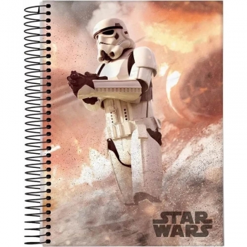CADERNO ESP UNIV CD 15X1 300F STAR WARS JANDAIA