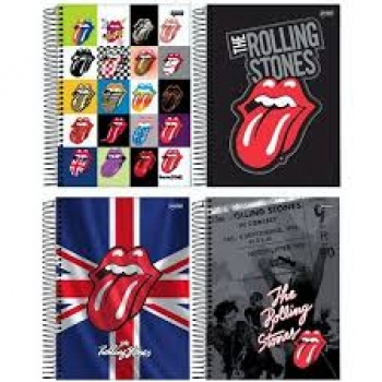 CADERNO ESP UNIV CD 15X1 300F ROLLING STONES JANDA