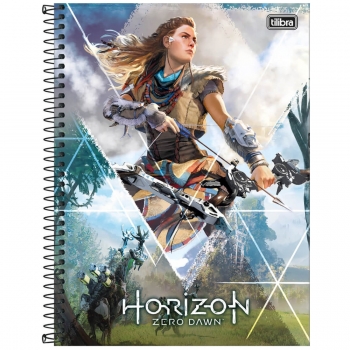 CADERNO ESP UNIV CD 1X1 80F HORIZON ZERO #FL