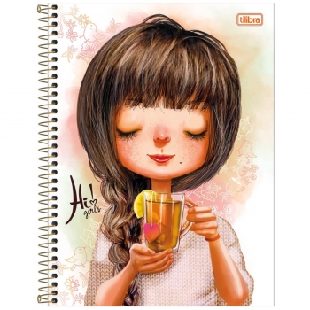 CADERNO ESP UNIV CD 10X1 200F HI!GIRLS 118532 TILI